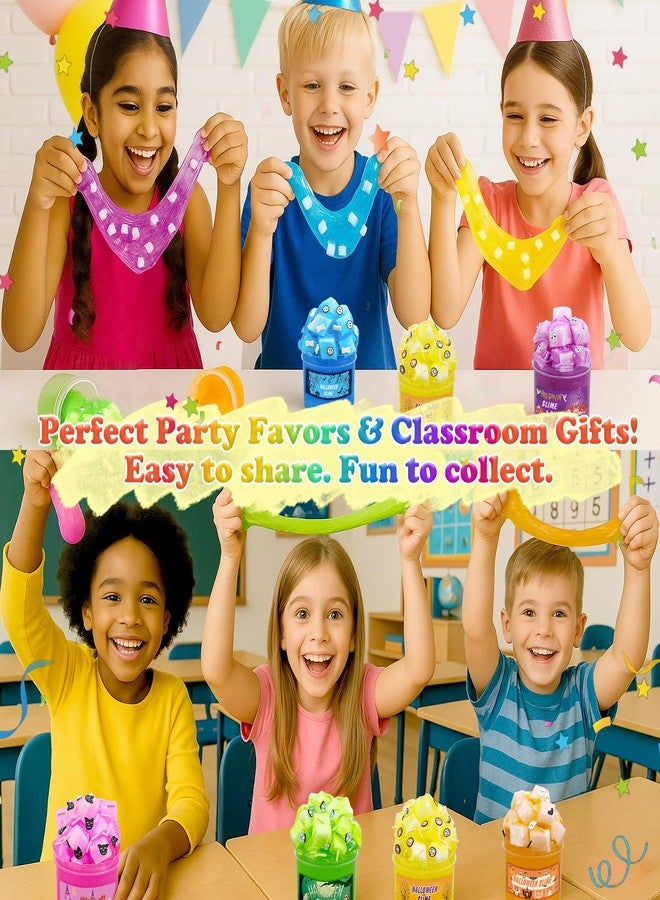 Funewest Halloween Slime Kit for Girls Boys Ages 8-12, Non Sticky Fluffy Slimes for Kids, Halloween Party Favors & Goodie Bags for Girls Boys Ages 8-12 - Image 3